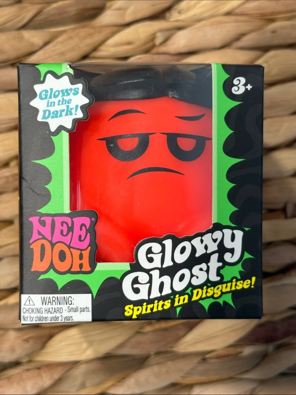 NeeDoh Glowy Ghost (removable hair), Jack-Glow-Lantern &Teenie Jack Glow Lantern